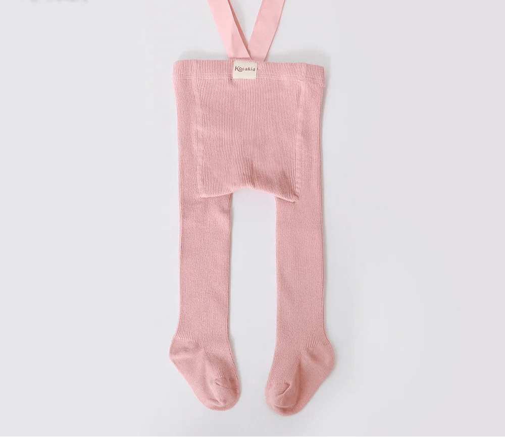 Pink / 0-12M Toddler Knit Tights