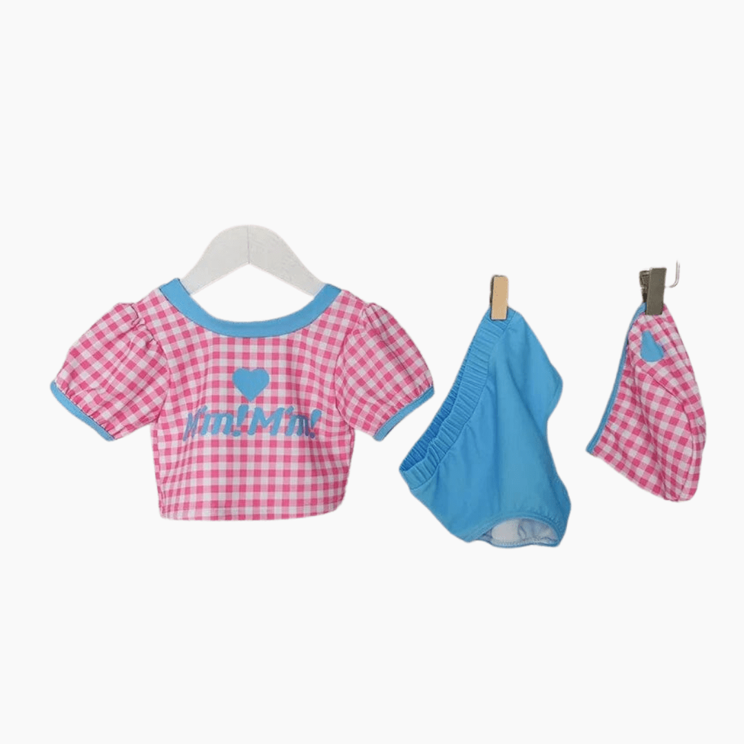 Girl's Clothing Two Piece Gingham Swimsuit