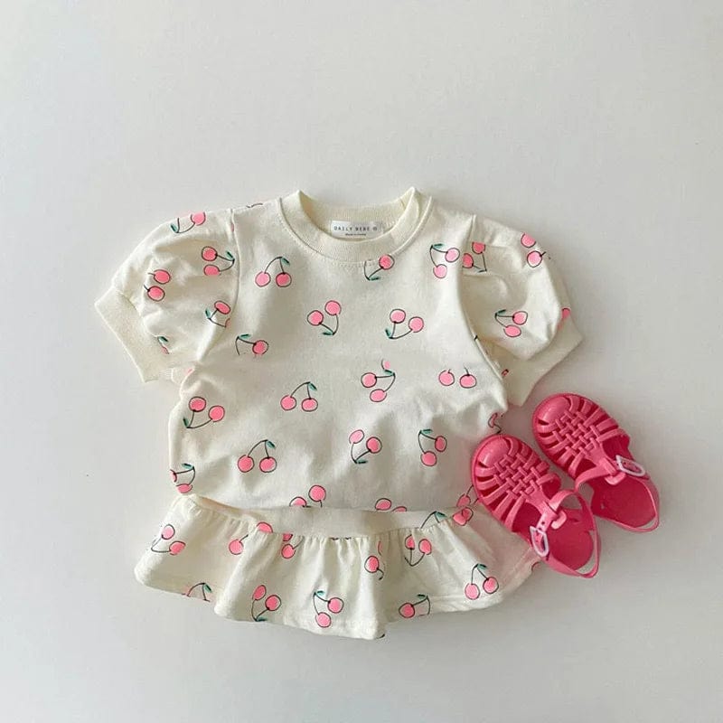 White / 130cm Two-Piece Summer Children's