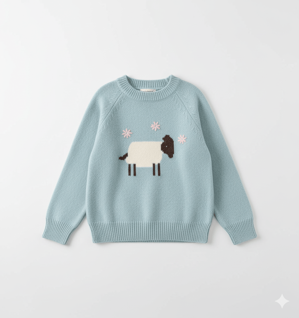 Pink / 3T Ultra-Soft Kids Cartoon Knit Sweater