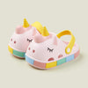 Pink / Insole Length 15cm Unicorn Girl Children Slippers