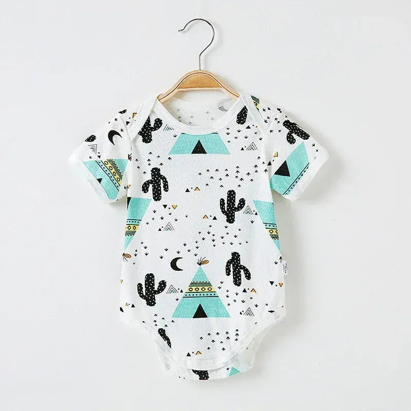 Dinosaur Print / 0-3M Unisex Baby Summer Romper