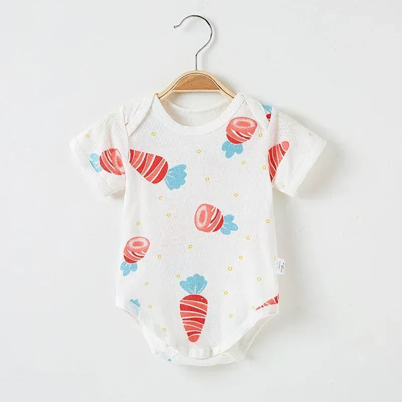 Ice Cream Print / 0-3M Unisex Baby Summer Romper