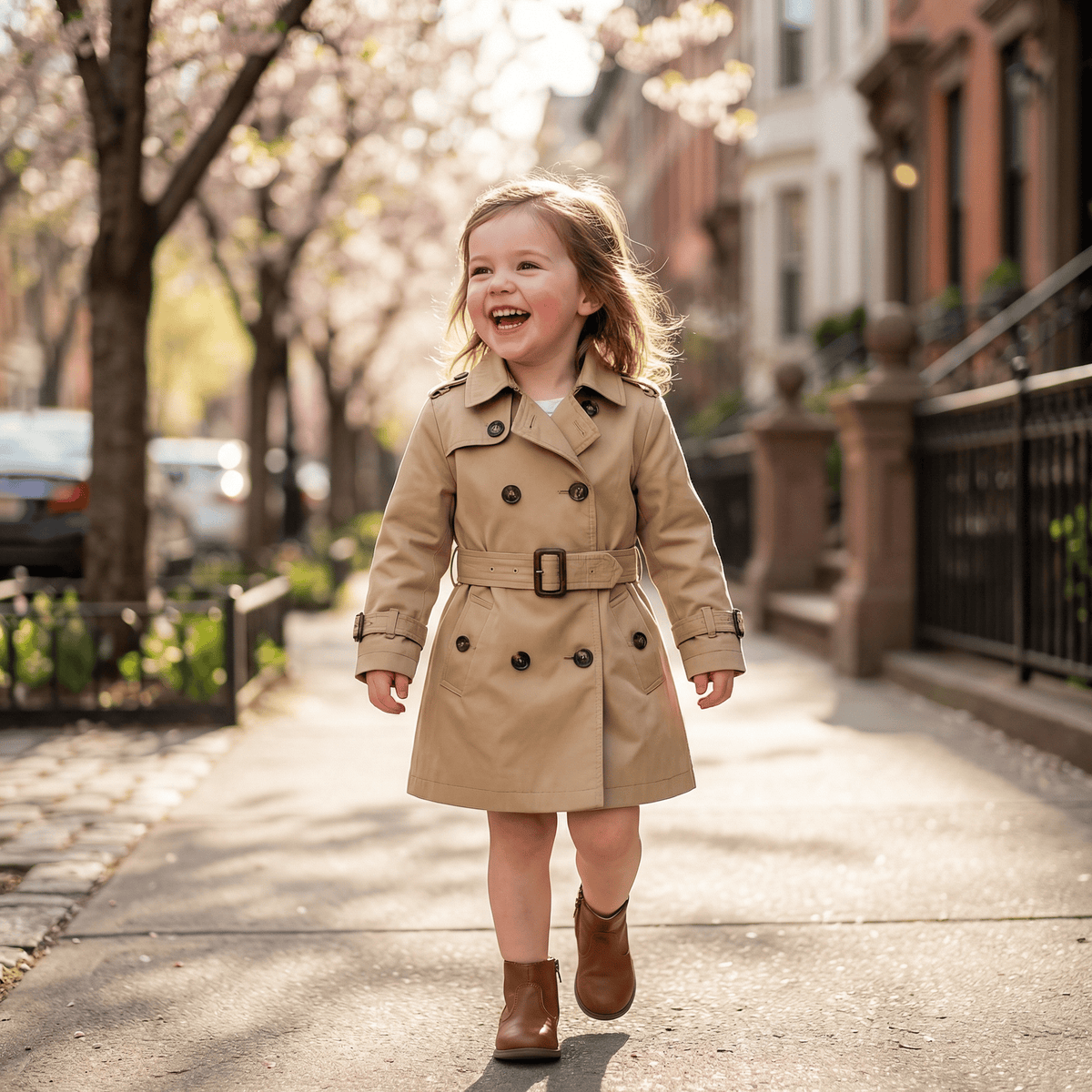 Unisex Classic Double-Breasted Trench Coat