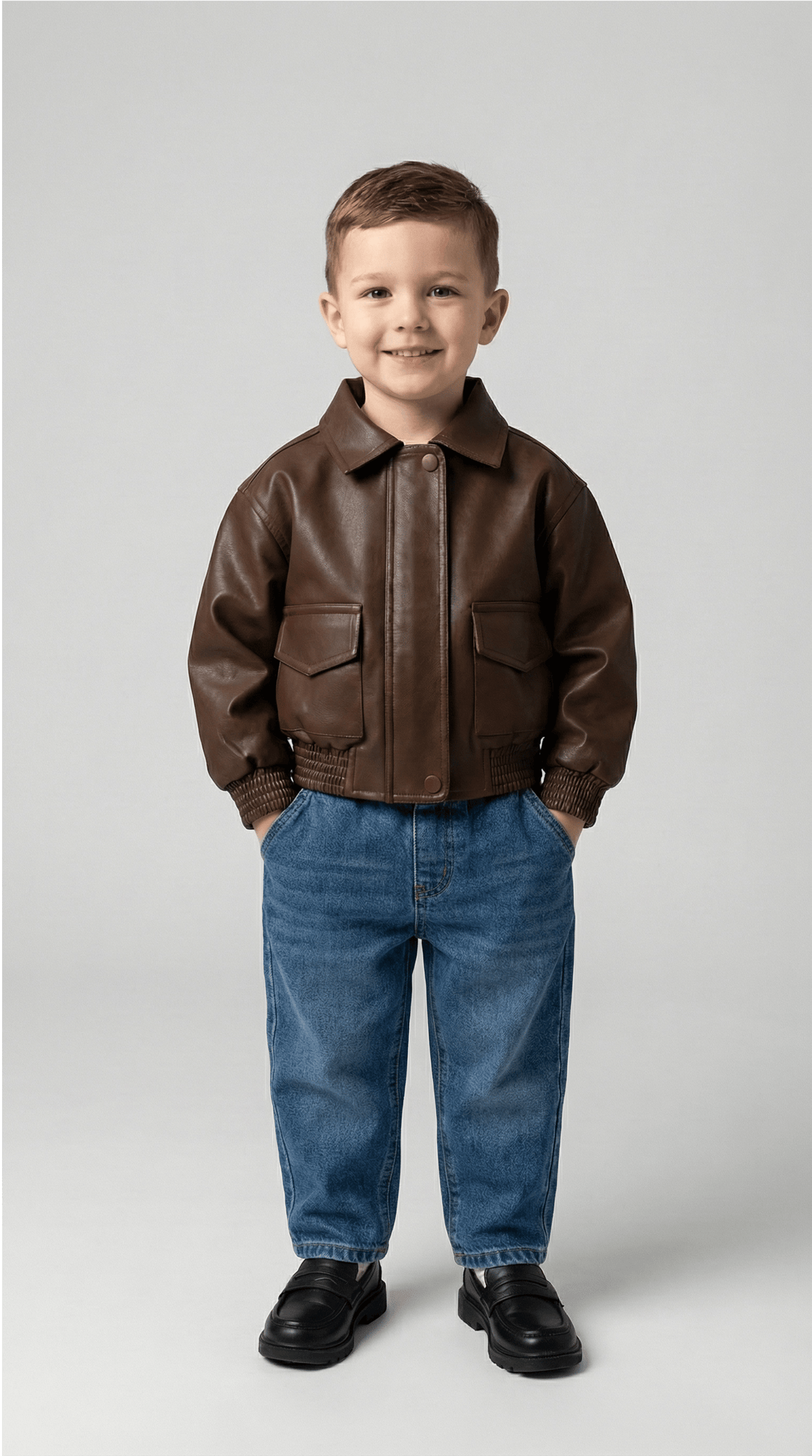 Unisex Faux Leather Jacket