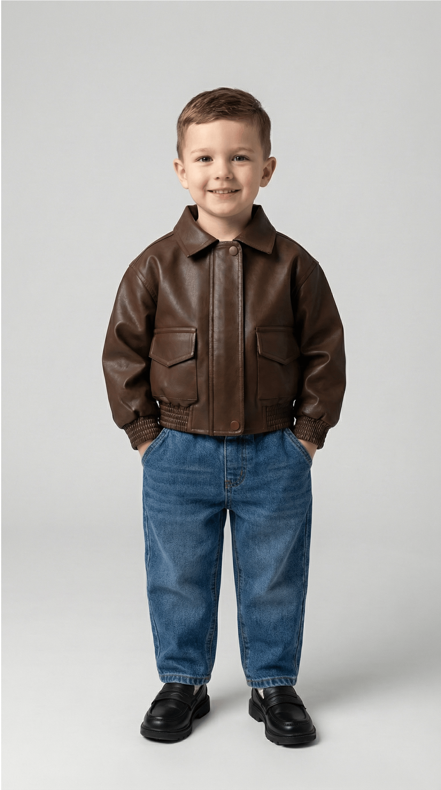 Unisex Faux Leather Jacket