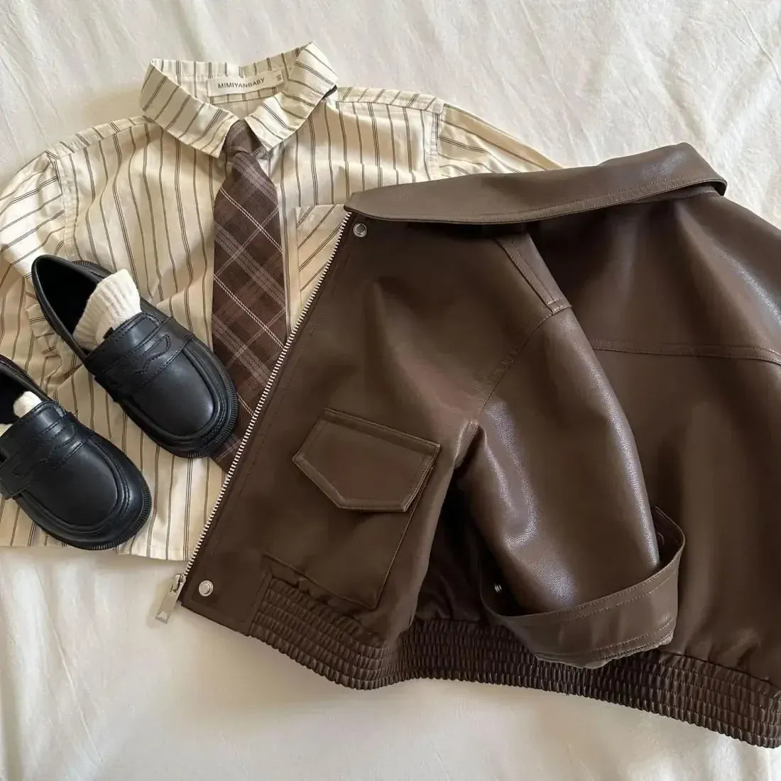 Unisex Faux Leather Jacket