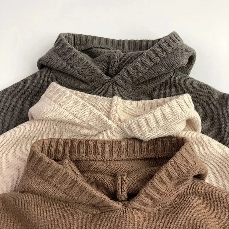 Unisex Fine-Knit Cotton Hoodie for Toddlers & Kids