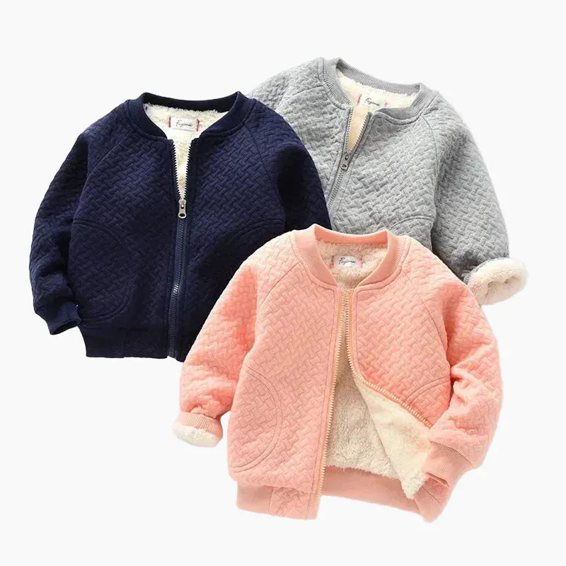 Unisex Fleece-Lined Bomber Jacket for Kids
