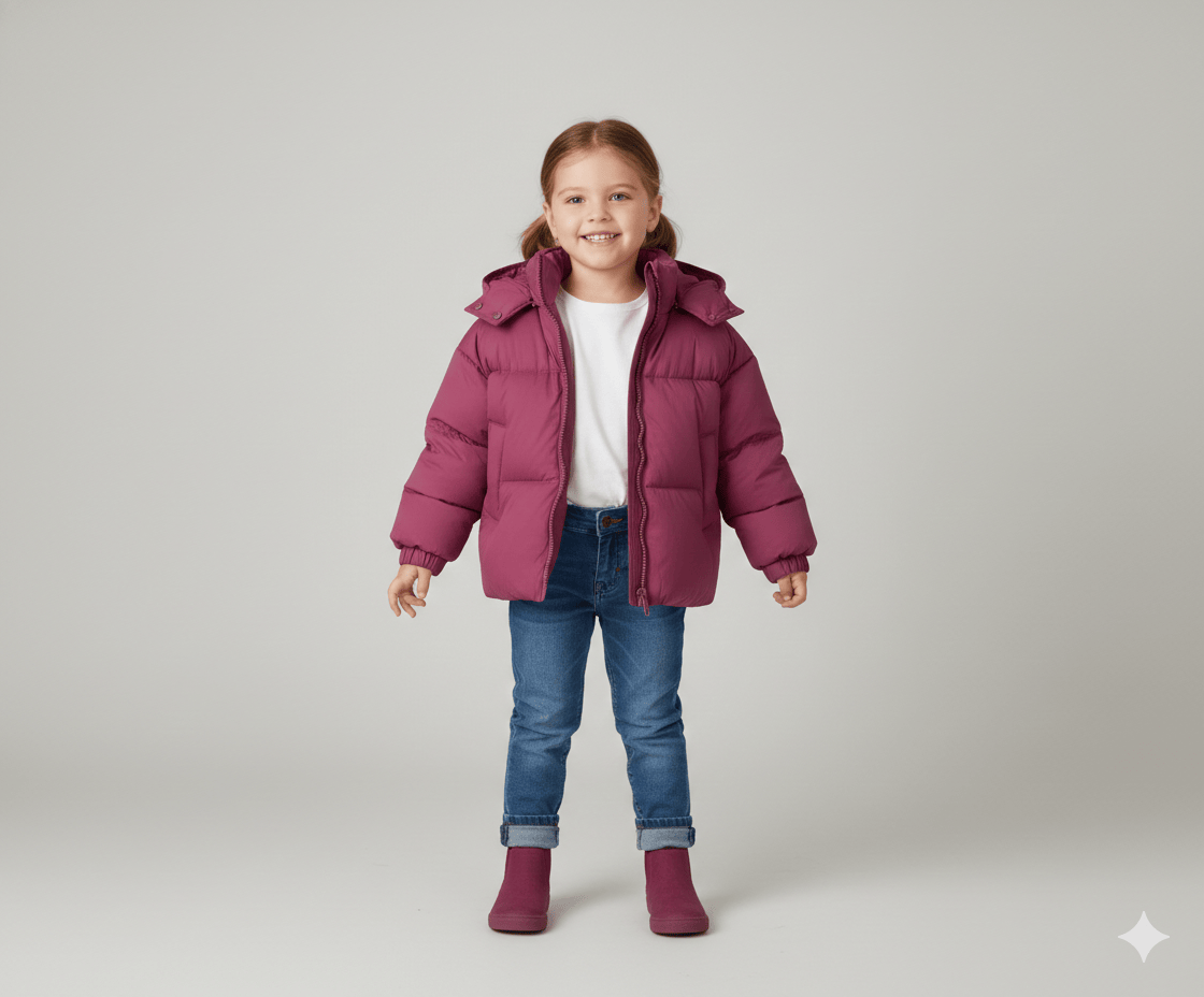 Unisex Hooded Lightweight Puffer Jacket