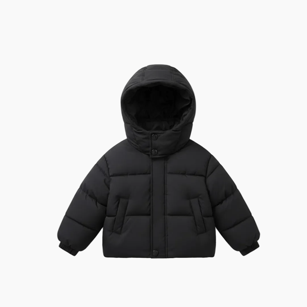 Black / 3T Unisex Hooded Lightweight Puffer Jacket