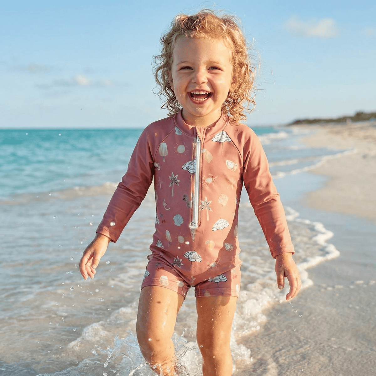 Unisex Infant Long Sleeve One-Piece Swimsuit