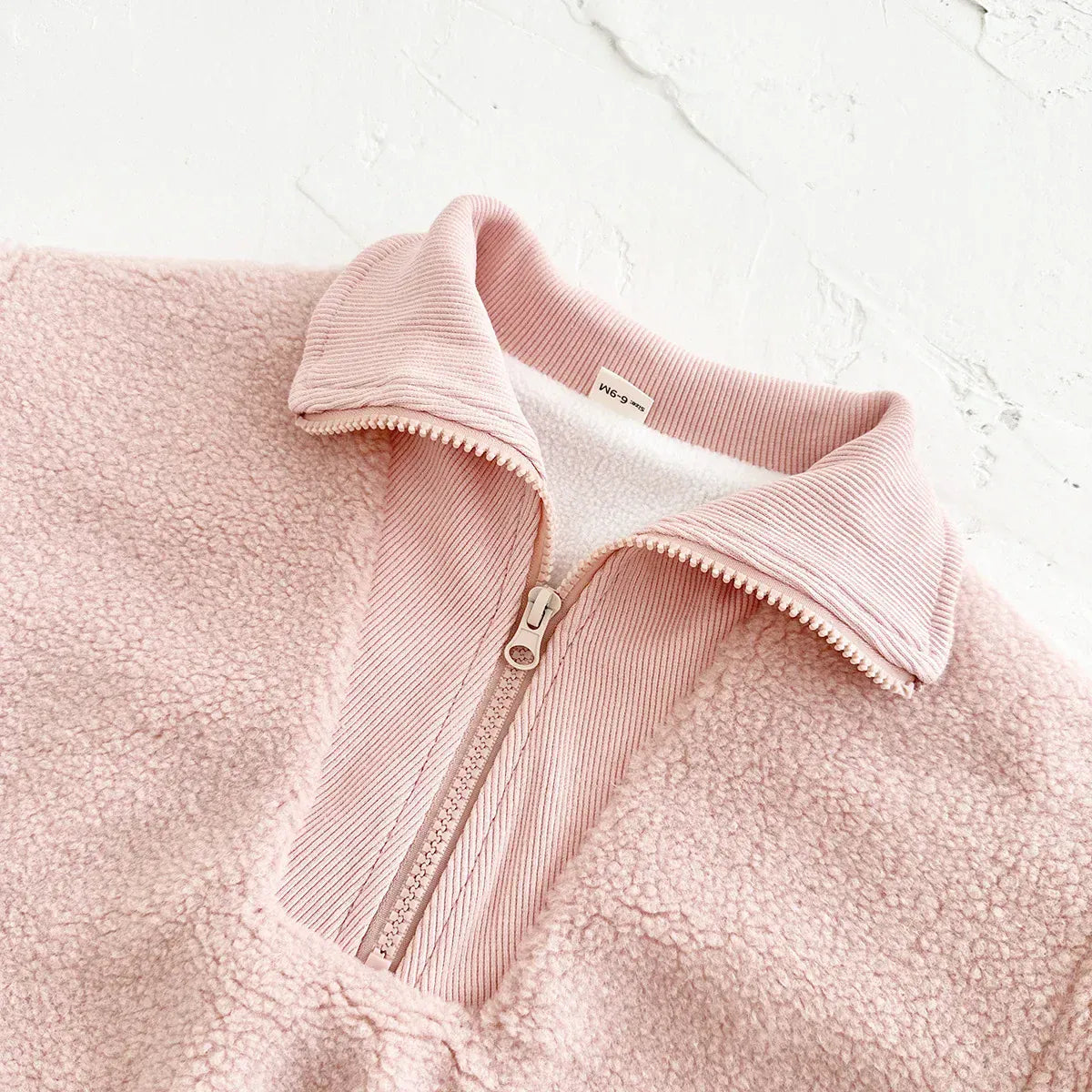 Unisex Toddler and Baby Cozy Sherpa Half-Zip Sweatshirt