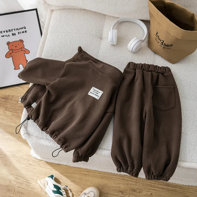 Unisex Ultra-Soft Fleece Sweatsuit Set
