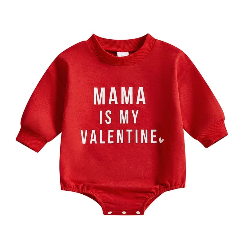 Red / 0-3M Valentine s Day Romper