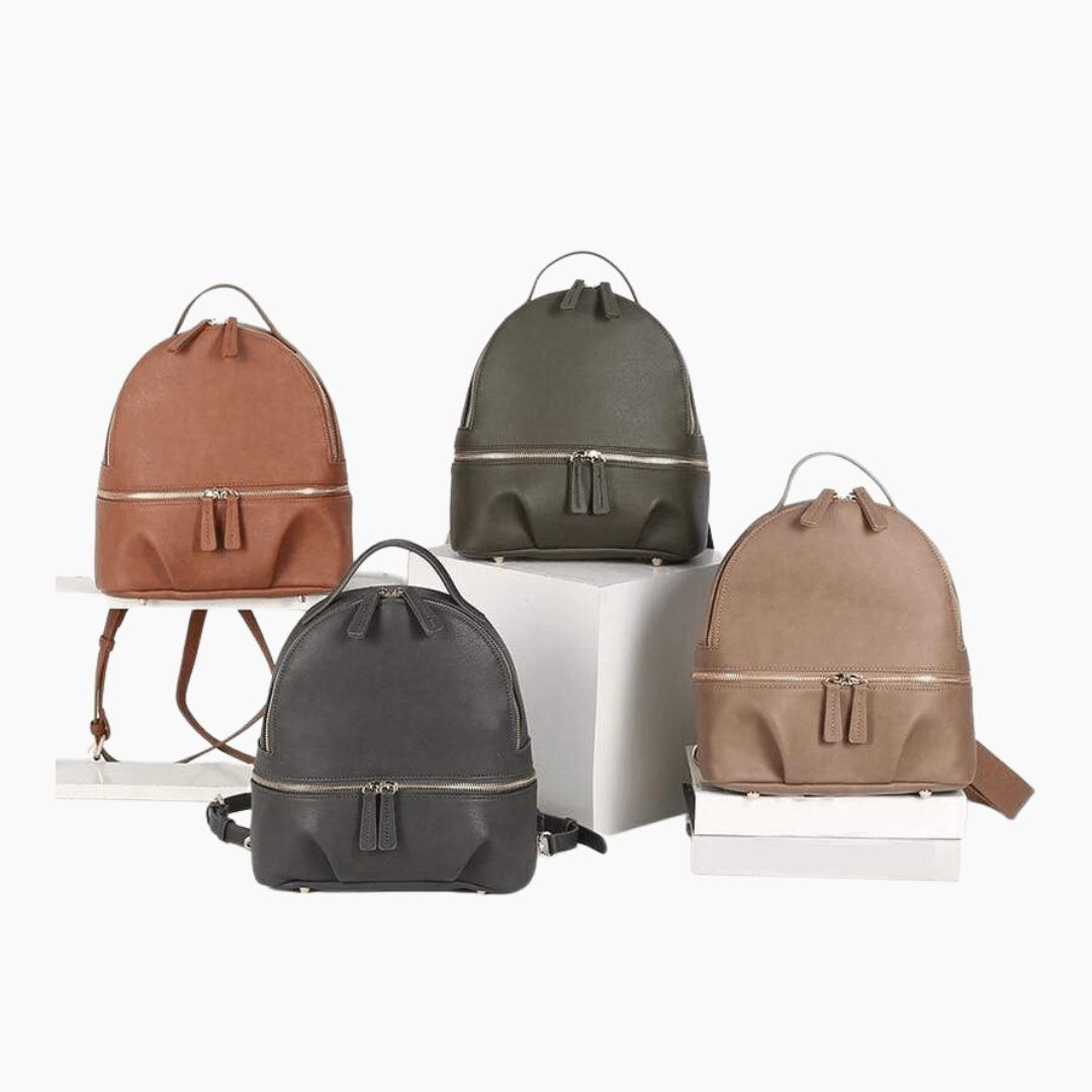 Diaper Bag Vegan Leather Diaper Backpack