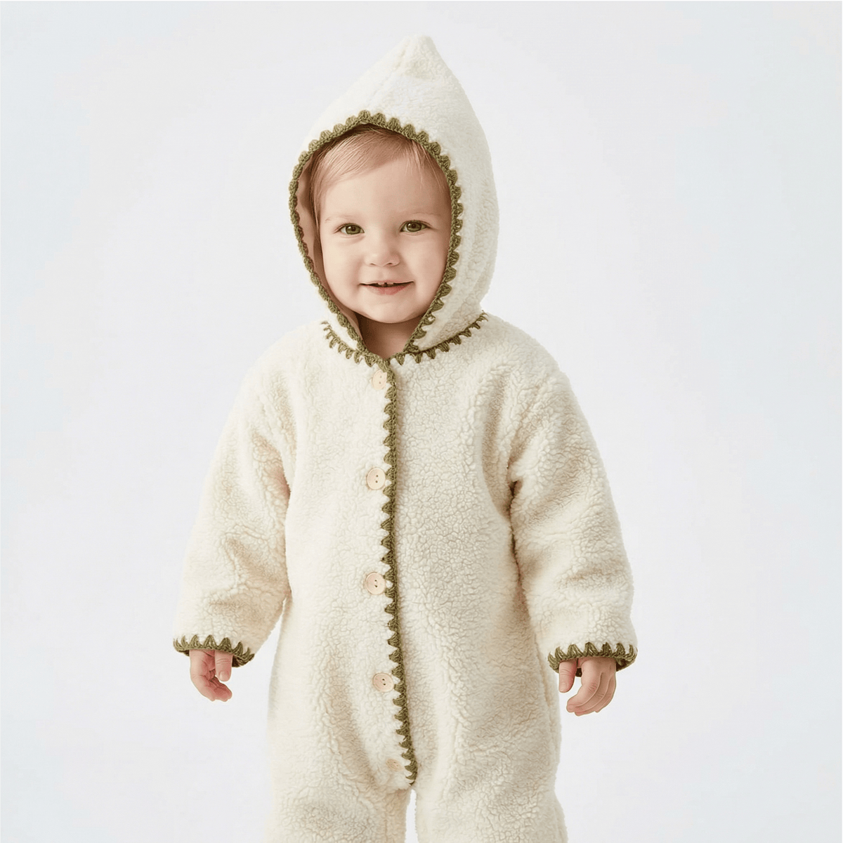 Velvet Baby Jumpsuit & Hat Set