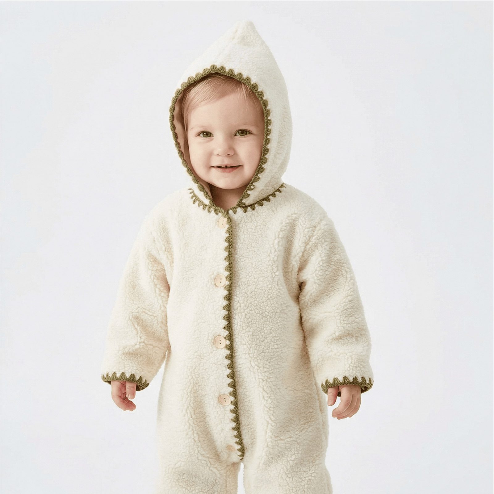 Velvet Baby Jumpsuit & Hat Set