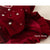 Girl's Clothing Velvet Red Puff Sleeve Party Dress