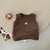 brown / 6M Velvet Thick Sleeveless Tops