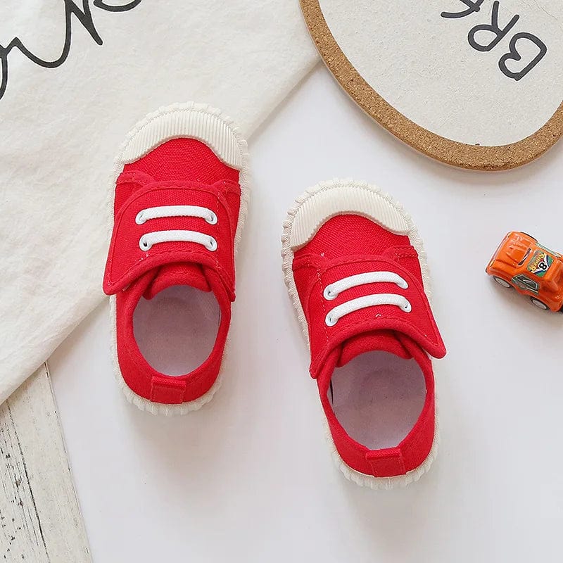 Red / 18-24M Vibrant Kids Canvas Shoes