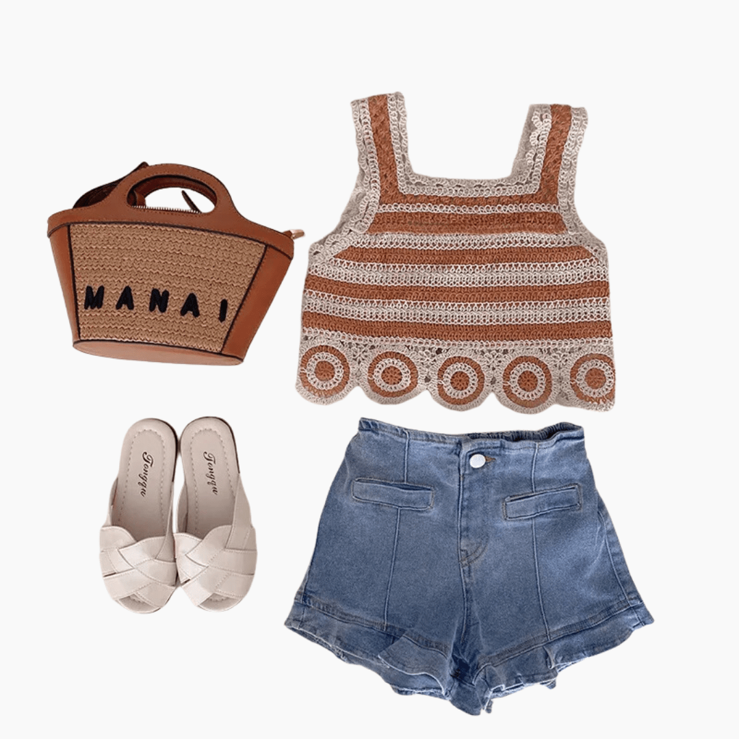 Vintage Crochet Hollow Camisole