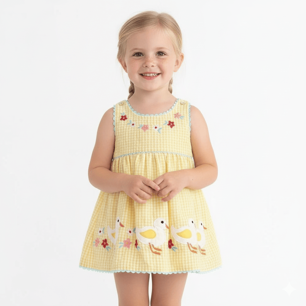 Girl's Clothing Vintage Duck Dress