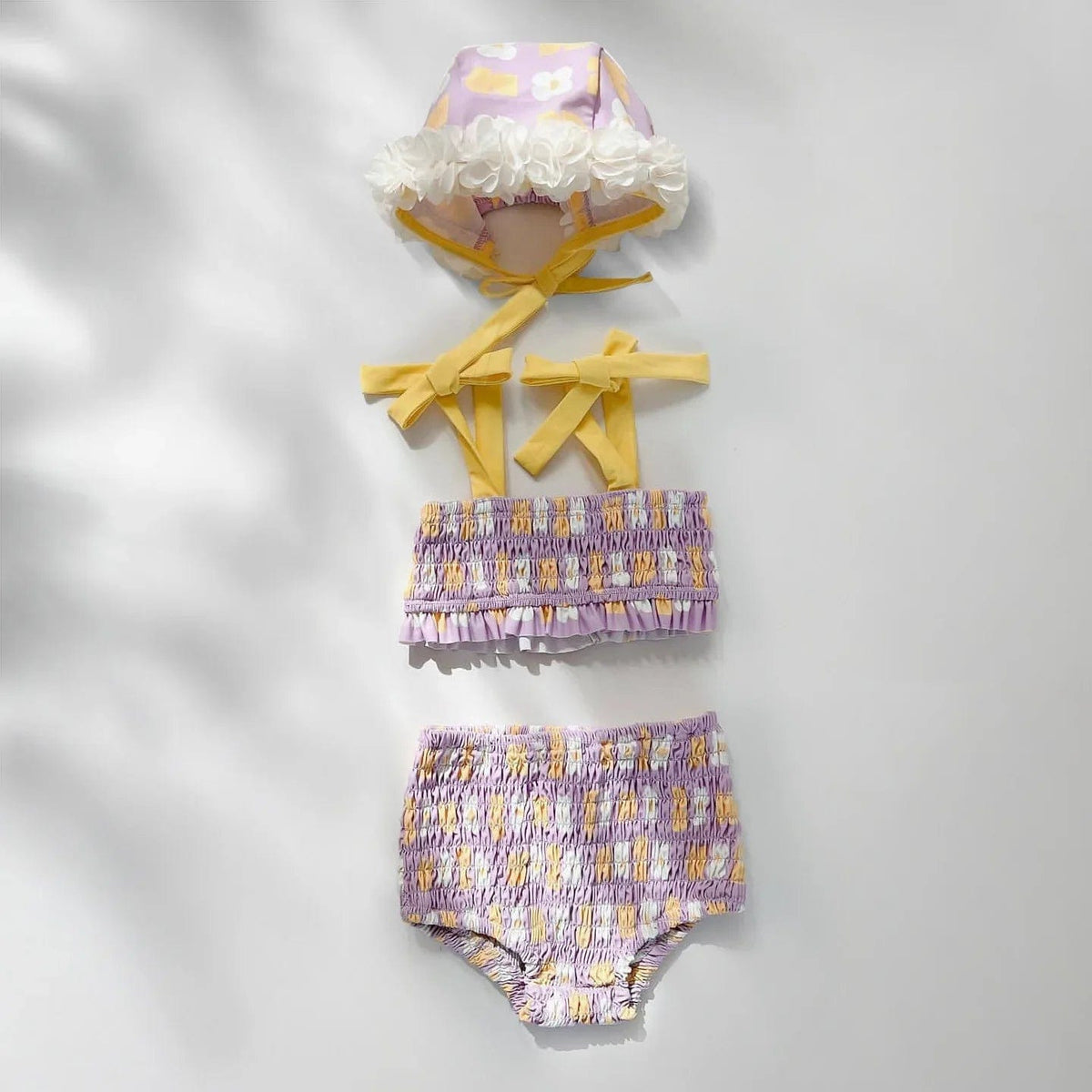 Vintage Floral Girls Swimwear