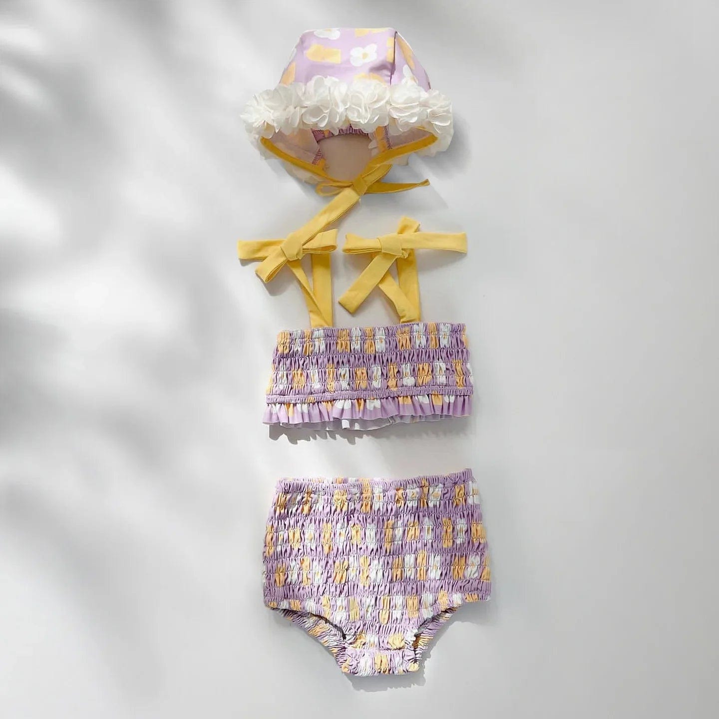 Vintage Floral Girls Swimwear