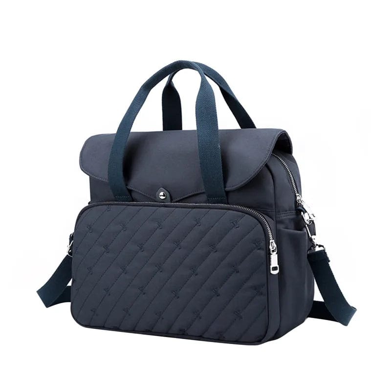 dark blue waterproof portable baby bag