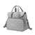 grey waterproof portable baby bag