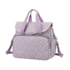 purple waterproof portable baby bag