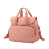 pink waterproof portable baby bag