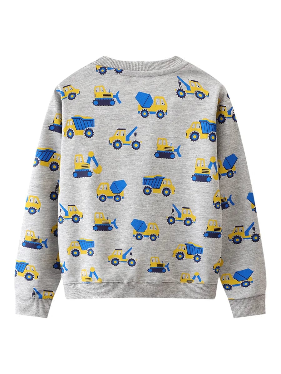 Cartoon store print sweatshirt