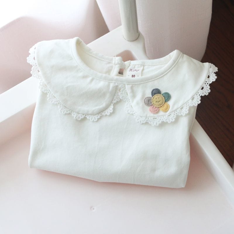 White Lapel children's bottom T-Shirt
