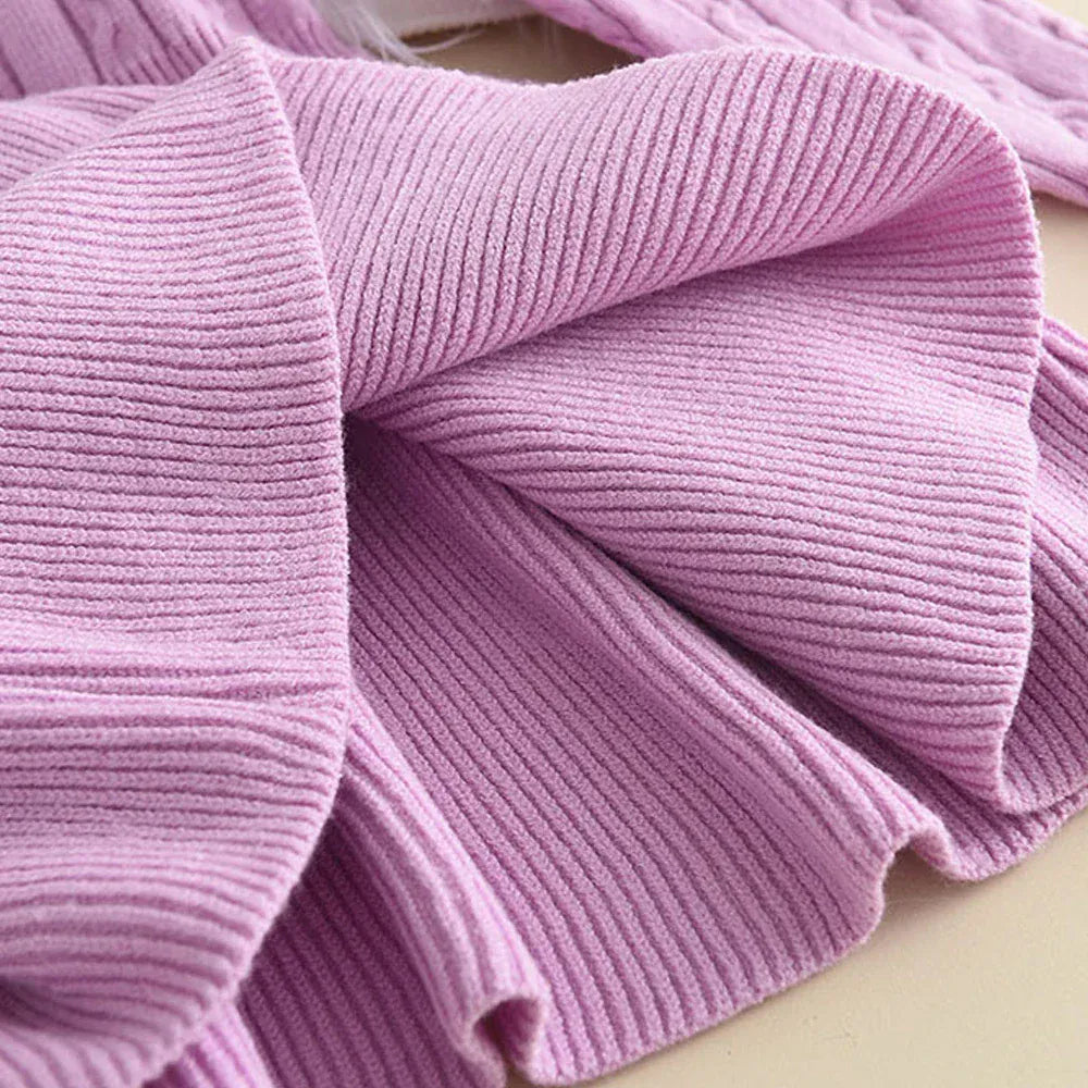Winter Baby Girl Knitted Sweater Dress