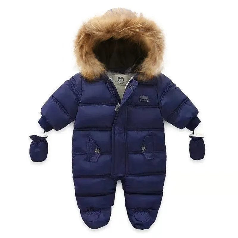 Dark blue-1 / 3-6M(66) Winter Baby Jumpsuit