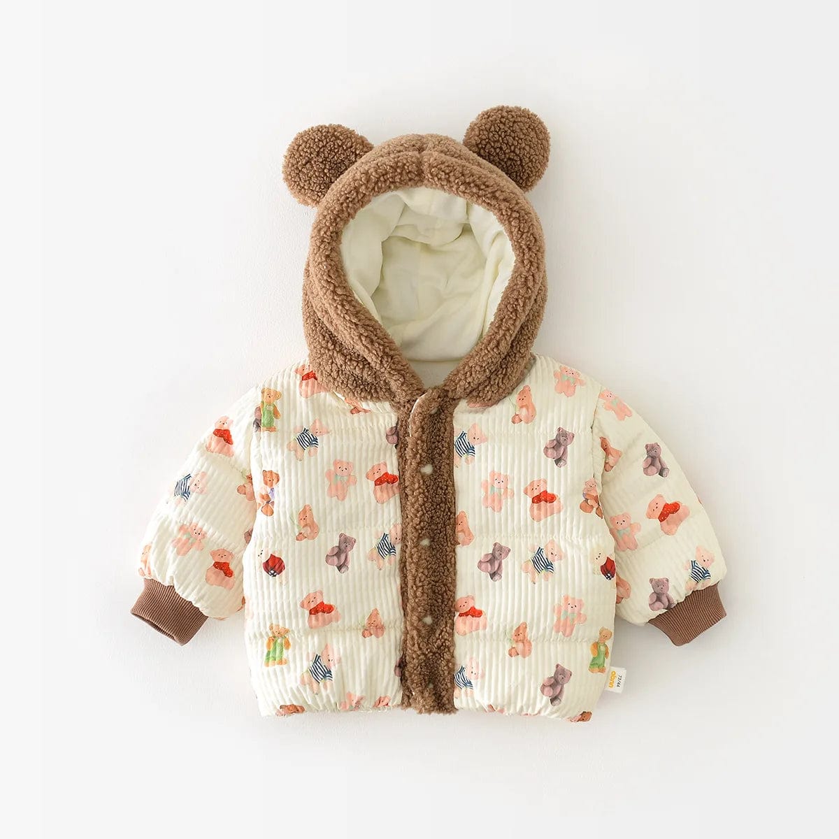 beige bear / 9M Winter Baby Parkas