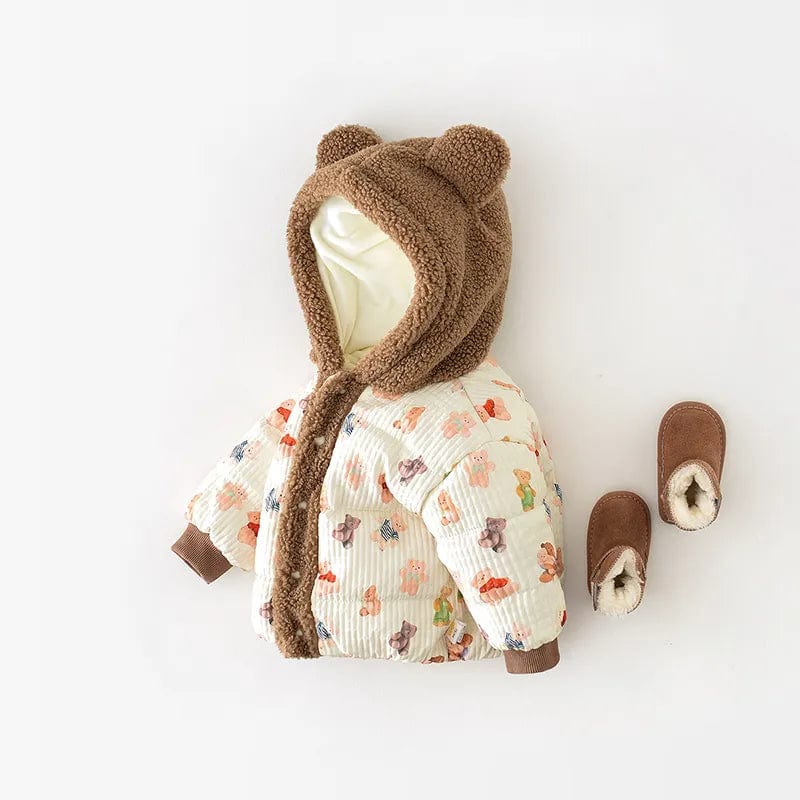 Teddy Bear Fleece Hooded Coat Momorii