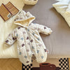 bear head / 3-6M / China Winter Baby Rompers