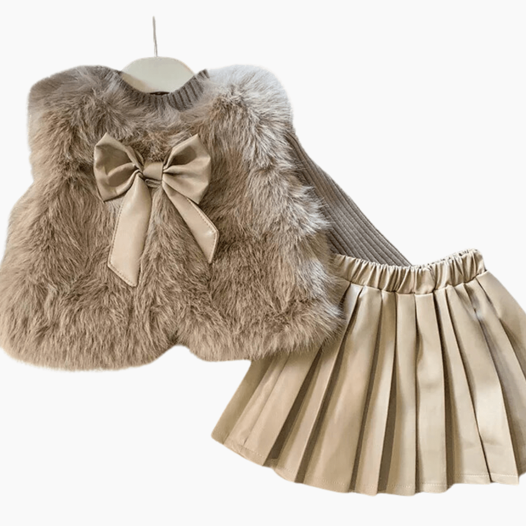 Girl's Clothing Winter Princess Knit Suit