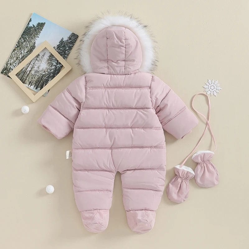 Boy's Clothing Winter Toddler Hooded Puffer Romper