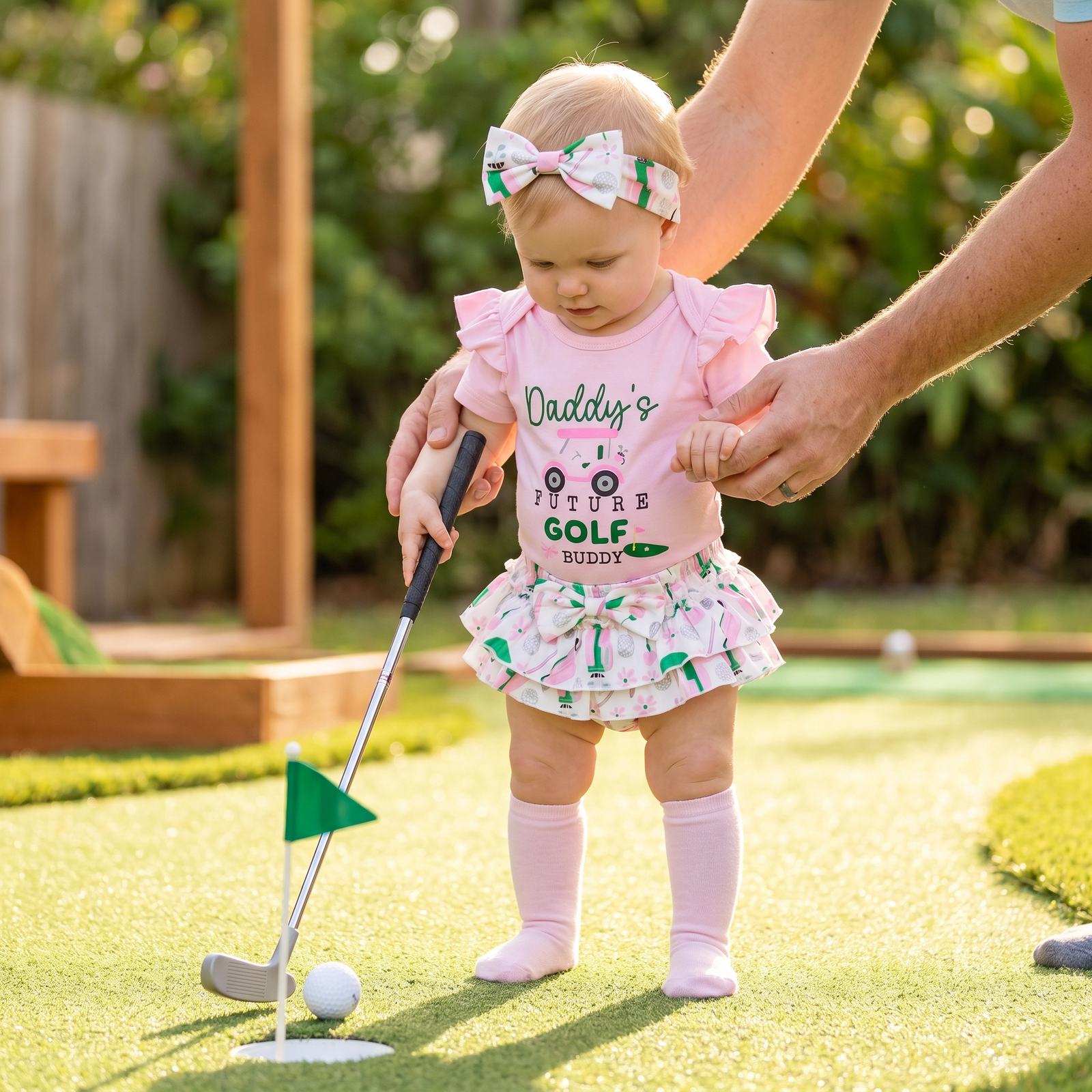 4-Piece Summer Golf Romper & Shorts Outfit