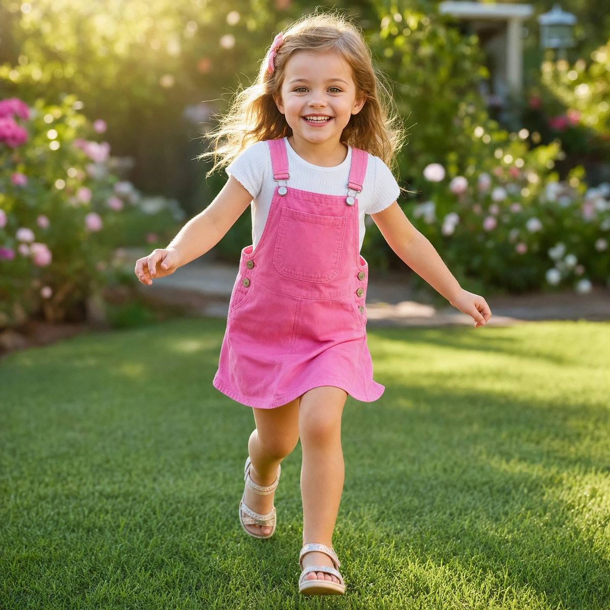 Kids Colorful Candy Color Overalls Shorts