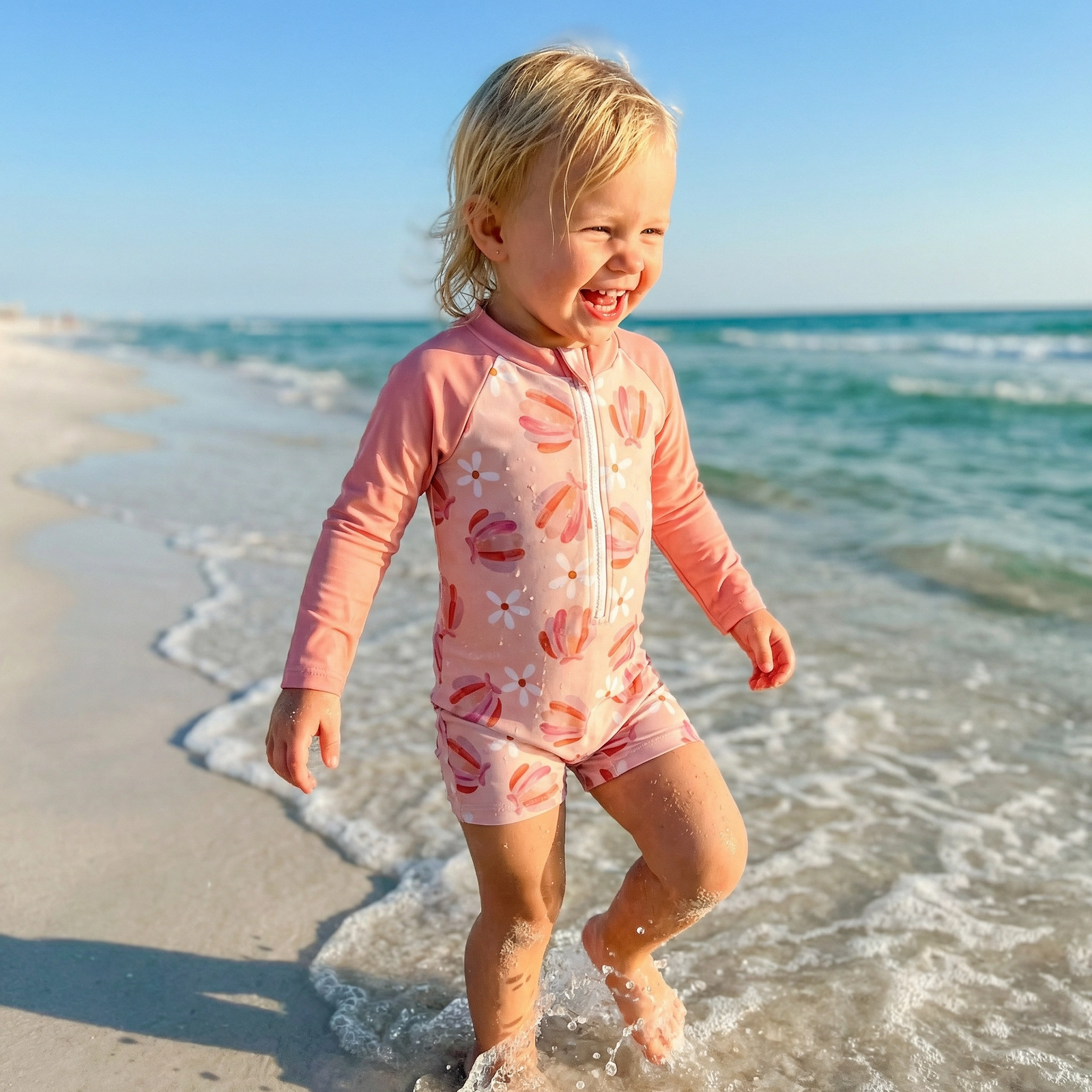 Unisex Infant Long Sleeve One-Piece Swimsuit