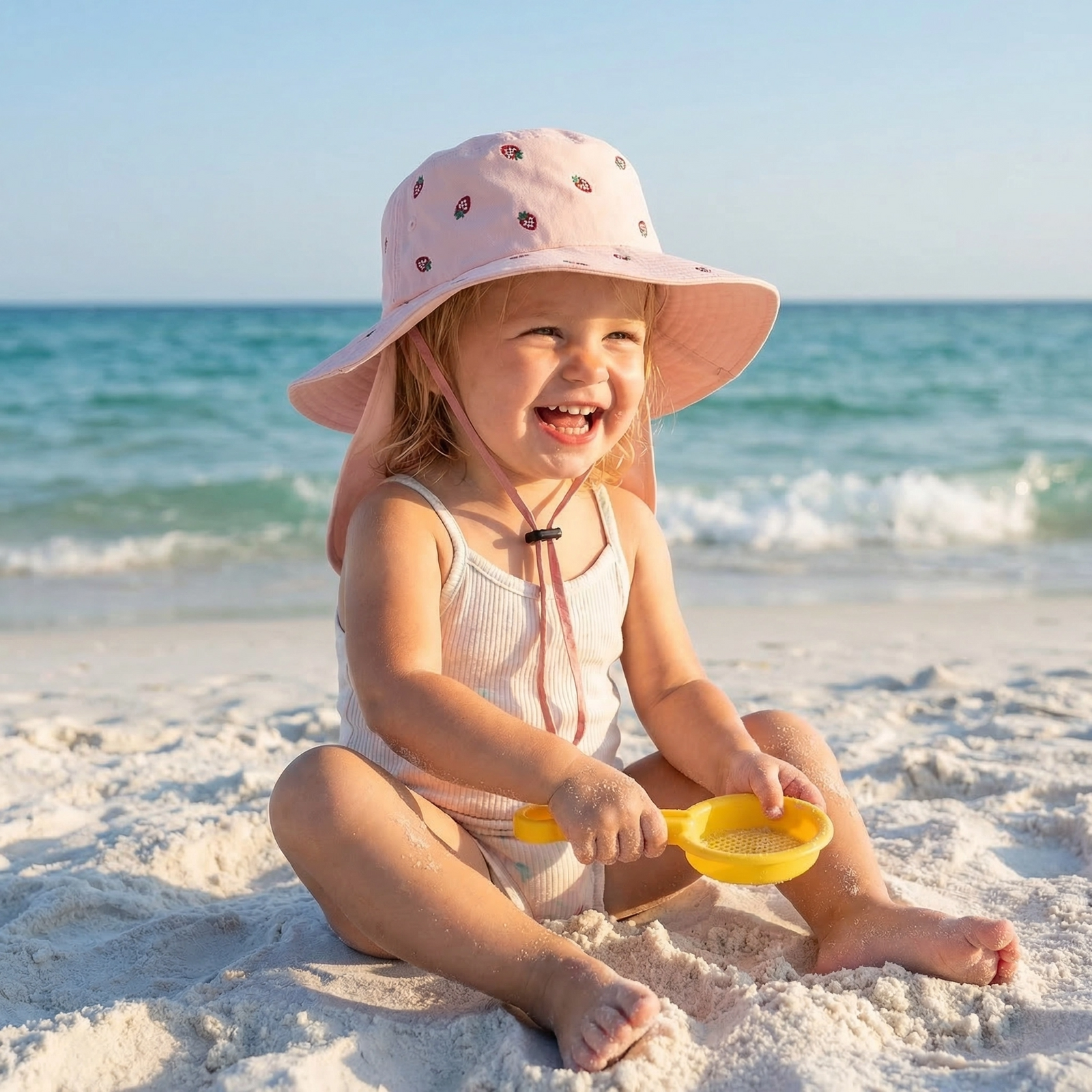 Kids' Quick-Dry Sun Hat with Neck Protection