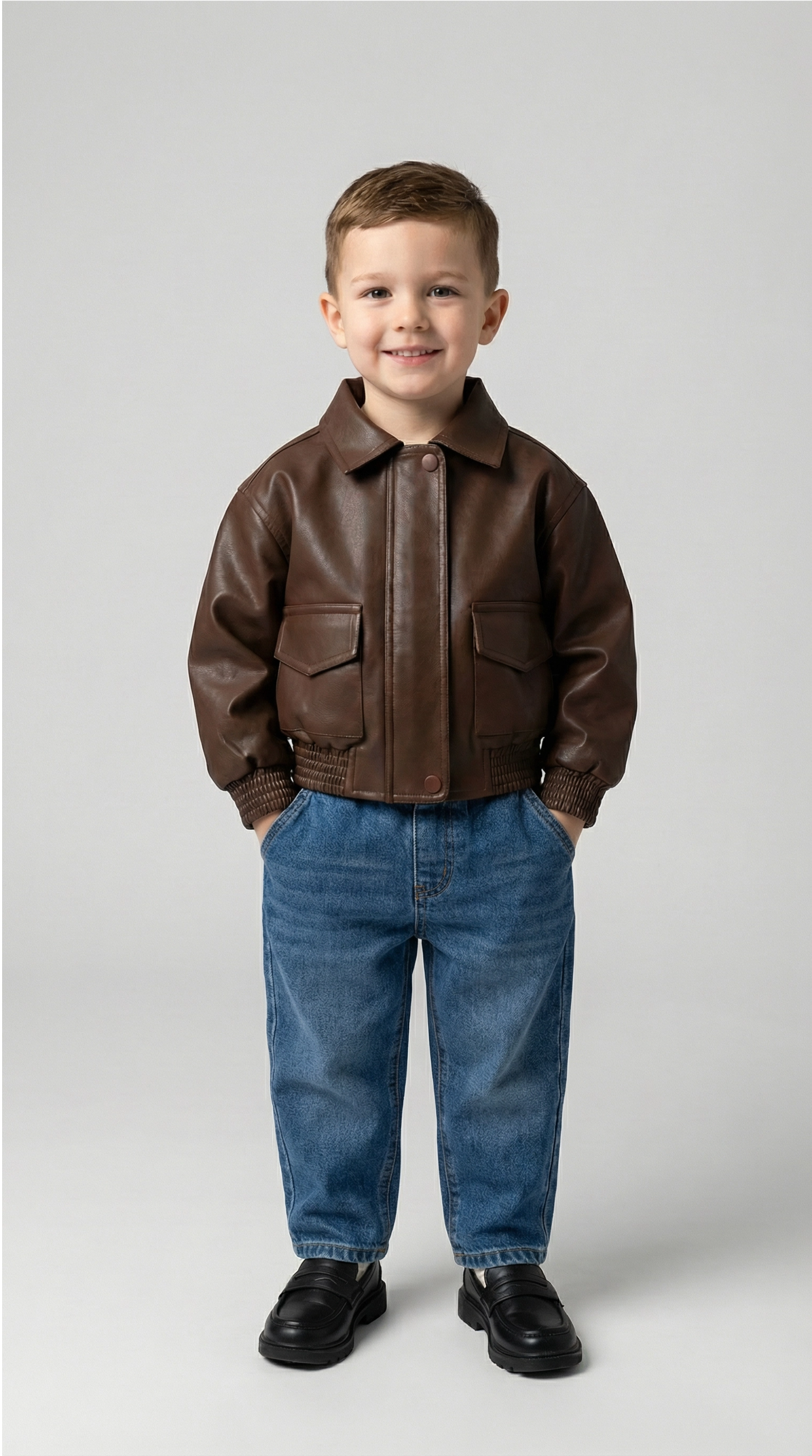 Unisex Faux Leather Jacket