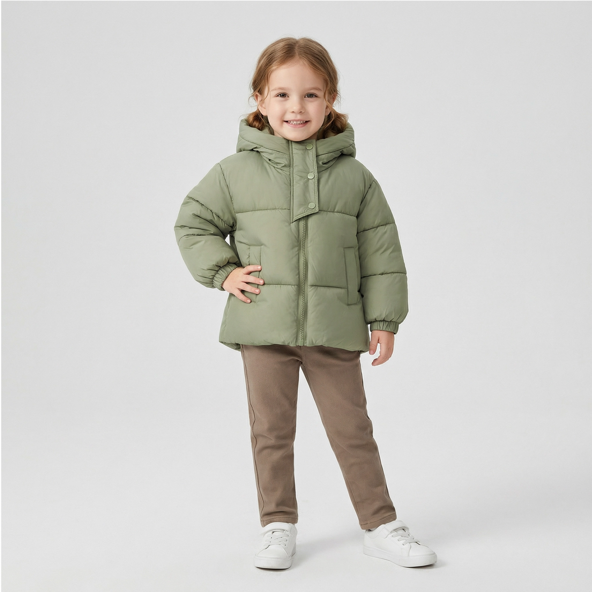 Unisex Hooded Puffer Jacket for Kids