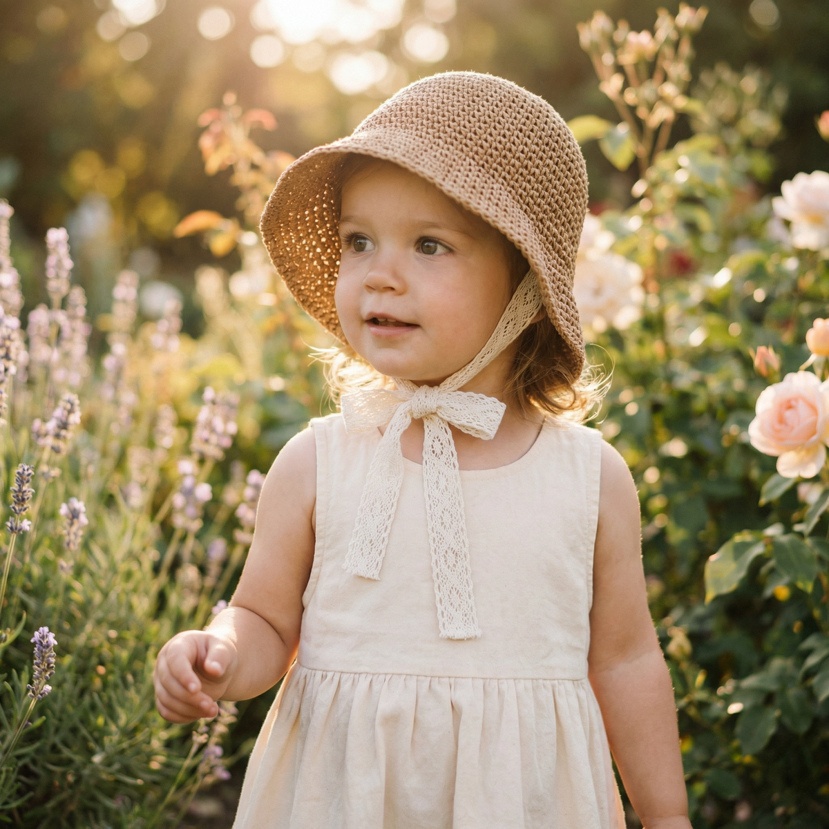 Casual Princess Straw-Style Sun Hat for Babies & Girls