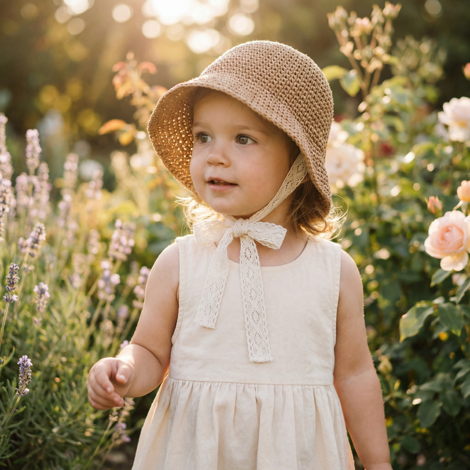 Casual Princess Straw-Style Sun Hat for Babies & Girls